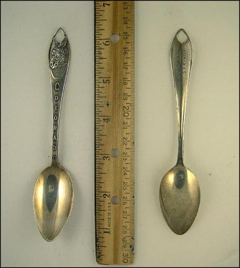 Cut Out Donkey Head, Colorado Springs, Colorado Souvenir Spoon MAIN