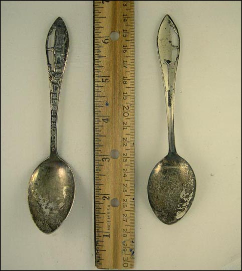 Cut Out City and County Building, Denver, Colorado Souvenir Spoon MAIN