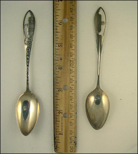 State Seal, Cut Out Building, Denver, Colorado Souvenir Spoon MAIN