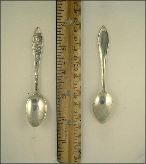 Lookout Mt. Colo. Cut Out, Buffalo Bill, Colorado Souvenir Spoon MAIN