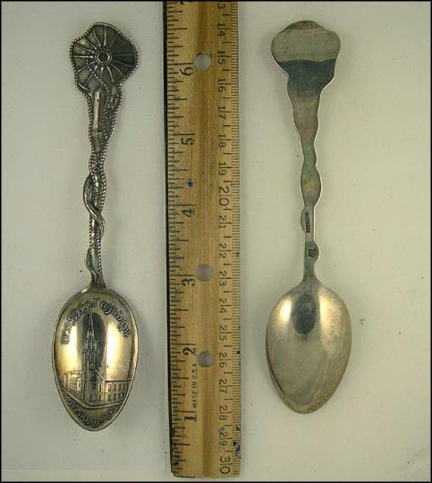 Old South Church, 1775 From the Hub, Boston, Massachusetts Souvenir Spoon MAIN