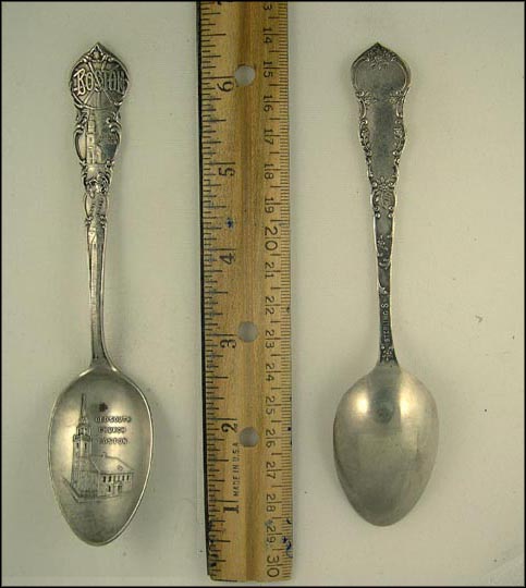 Old South Church, Paul Revere, Old North Church, Boston, Massachusetts Souvenir Spoon MAIN