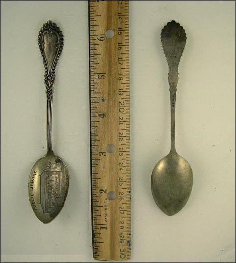 Public Library, Boston, Massachusetts Souvenir Spoon MAIN