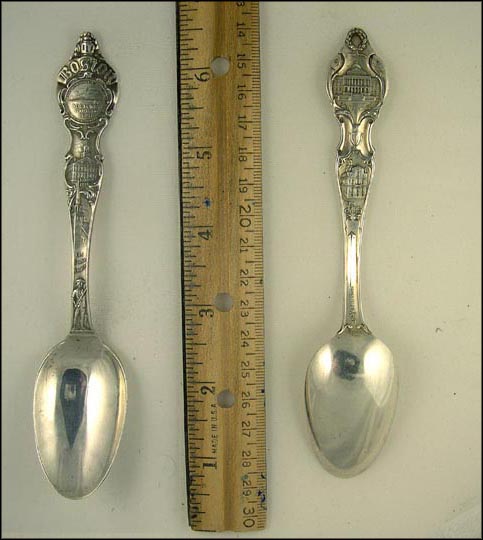 City Seal, Faneuil Hall, Old South Church, State House...... Souvenir Spoon MAIN