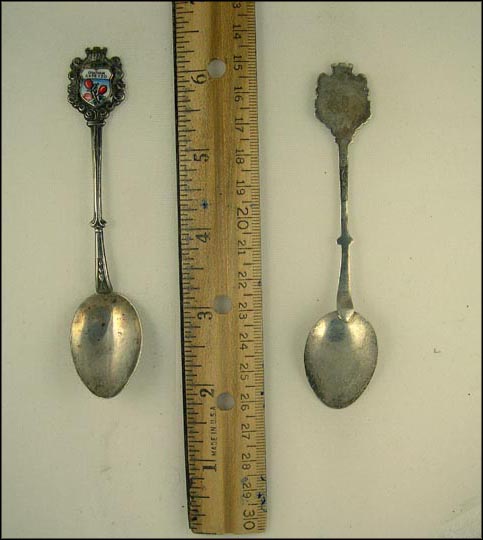 Enameled Cape Cod Flowers, Chatham, Massachusetts Souvenir Spoon MAIN