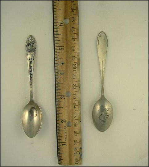 1620, Cut Out Ship, Plymouth, Massachusetts Souvenir Spoon MAIN