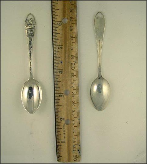 Cut Out House of the Seven Gables 1668, Salem, Massachusetts Souvenir Spoon MAIN