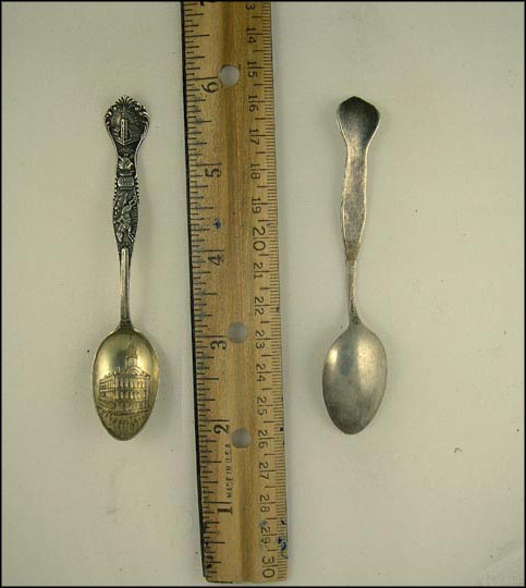 Old South Church, The Hub, Baked Beans, Paul Revere, Bunker Hill 221 feet...... Souvenir Spoon MAIN