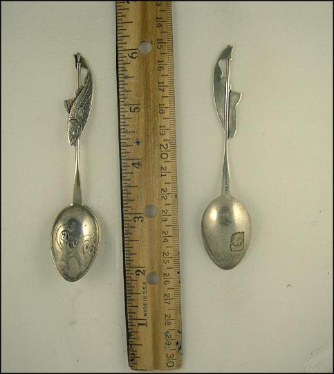 Cape Cod, Fish Handle, Massachusetts Souvenir Spoon MAIN