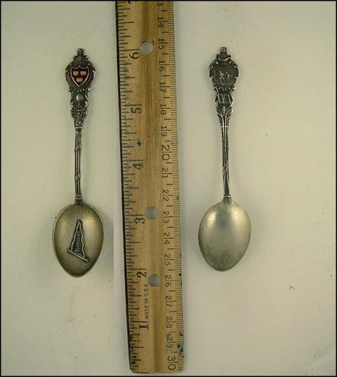 University Seal, Harvard Penant, Harvard, Massachusetts Souvenir Spoon MAIN