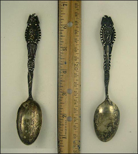 Capitol, George Washington, Mt. Vernon, Tomb, Washington, District of Columbia Souvenir Spoon MAIN