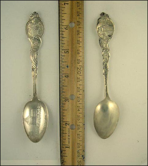 Congressional Library, District Seal, White House...... Souvenir Spoon MAIN