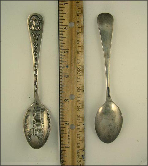 The Capitol, George Washington, Washington, District of Columbia Souvenir Spoon MAIN