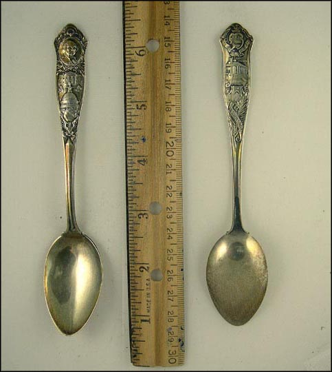 George Washington, White House, District Seal, Mount Vernon, Tomb, Washington, District of Columbia Souvenir Spoon MAIN
