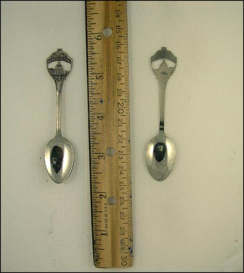 Cut Out of the Captital, Washington, District of Columbia Souvenir Spoon MAIN