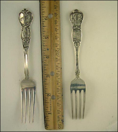 Washington's Tomb, US Treasury, White House, New Library , Washington, District of Columbia Souvenir Spoon MAIN