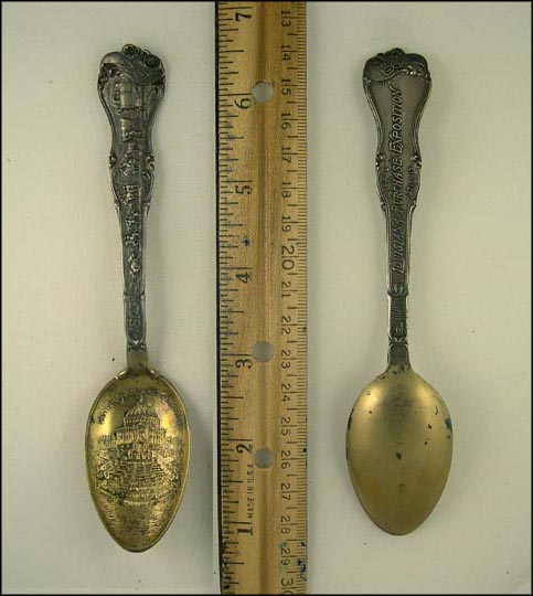 Official Louisiana Purchase Exposition 1904, Festival Hall and Cascades...... Souvenir Spoon MAIN
