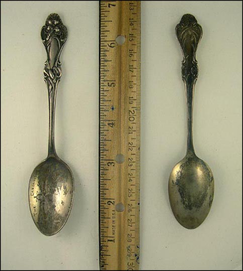 The Cascades, Exposition, St. Louis, Missouri Souvenir Spoon MAIN