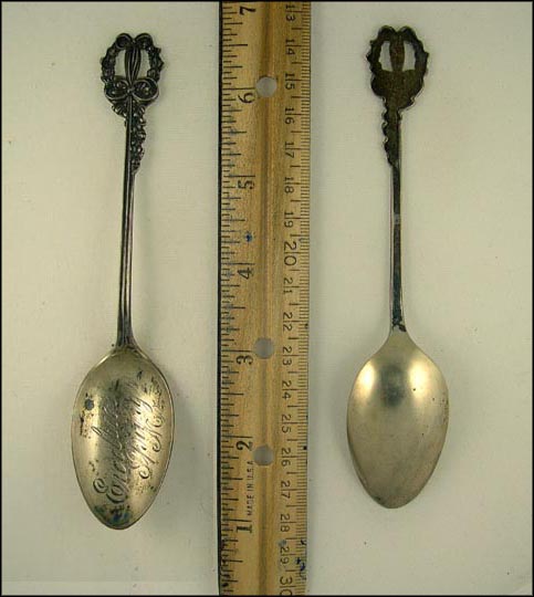 Cut Out Handle, Excelsior Springs, Missouri Souvenir Spoon MAIN