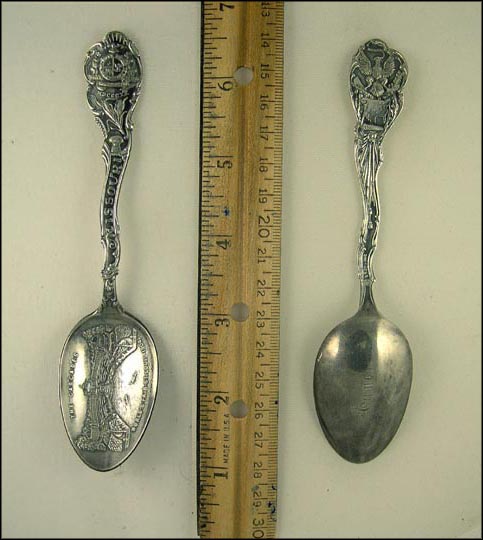 The Cascades World's Fair 1904, State Seal, St. Louis, Missouri Souvenir Spoon MAIN