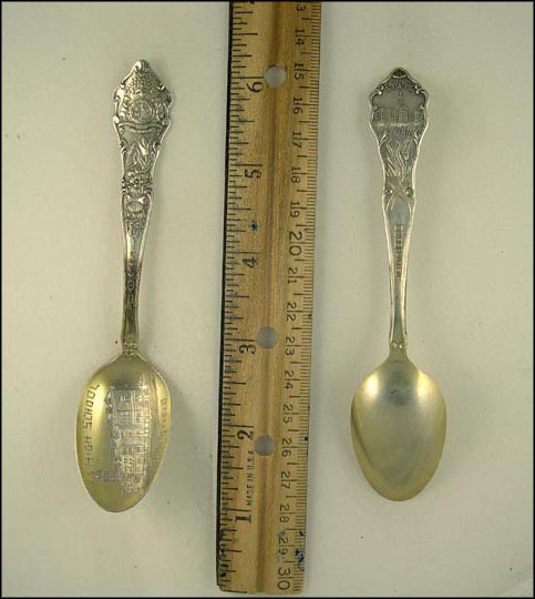 High School, State Seal, State Capitol, Springfield, Missouri Souvenir Spoon MAIN
