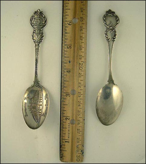 Convention Hall, State Seal, Kansas City, Missouri Souvenir Spoon MAIN