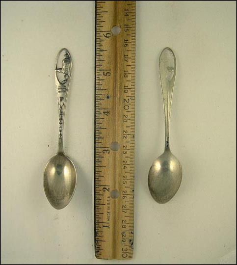 Cut Out of Winston Churchill Memorial, Fulton, Missouri Souvenir Spoon MAIN