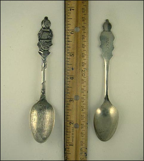 High School, Cadillac, Michigan Souvenir Spoon MAIN