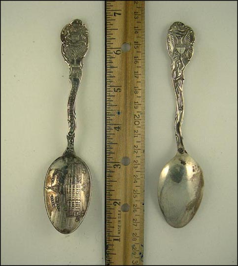 State Capitol, State Seal, Lansing, Michigan Souvenir Spoon MAIN