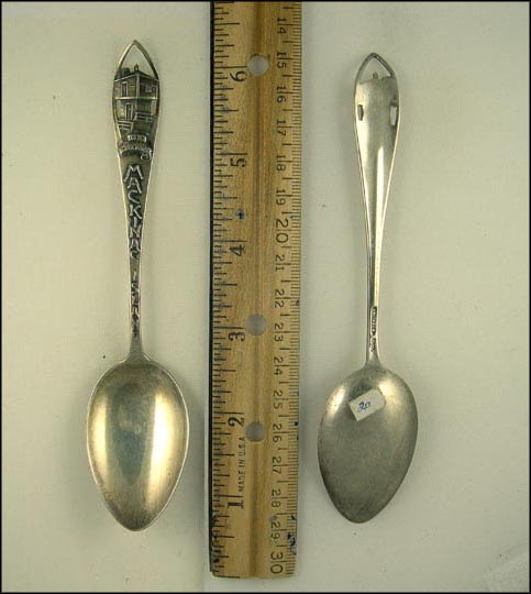 Cut Out Old Block House, Mackinac Island, Michigan Souvenir Spoon MAIN