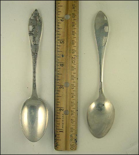 Cut Out Campus Martius, Detroit, Michigan Souvenir Spoon MAIN