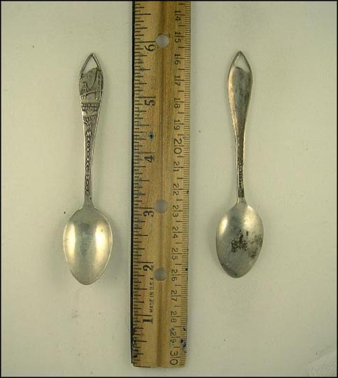 Straights, Mackinac Bridge, Cut Out, Mackinac Island, Michigan Souvenir Spoon MAIN