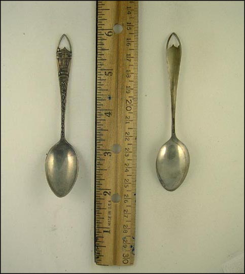 Cut Out Old Blockhouse, Mackinac Island, Michigan Souvenir Spoon MAIN