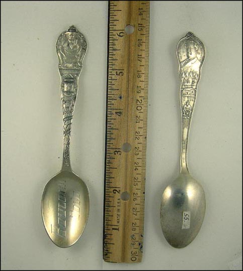 State Seal, Prospector Panning Gold... Souvenir Spoon MAIN