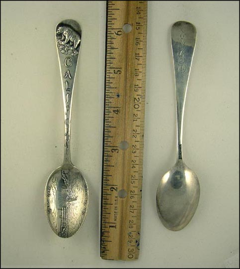 Golden Gate, Bear, San Francisco, California Souvenir Spoon MAIN