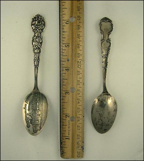 Old Mission, Oranges, Los Angeles, California Souvenir Spoon MAIN