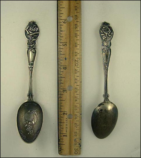 Oranges, Rose, San Francisco, California Souvenir Spoon MAIN