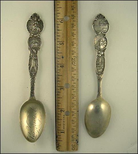 Wawona, State Capitol, State Seal, Cliff House... Souvenir Spoon MAIN