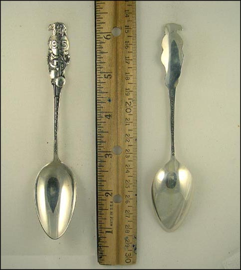 Bear, Globe, 1915, IE, San Francisco, California Souvenir Spoon MAIN