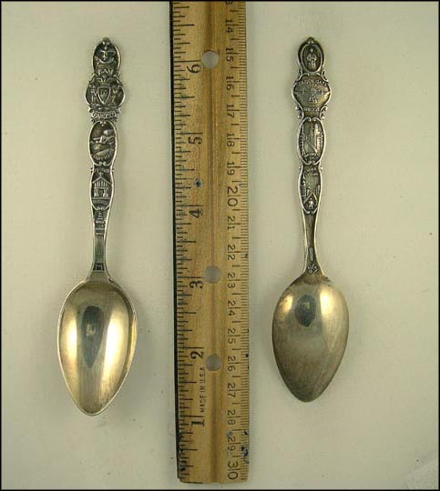 City Seal, Cliff House, Mission Dolores, Perry Tower...... Souvenir Spoon MAIN