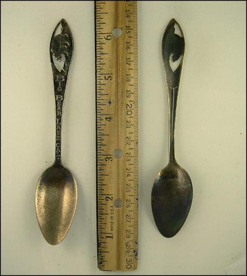 Cut Out Bear, Big Bear Lake, California Souvenir Spoon MAIN