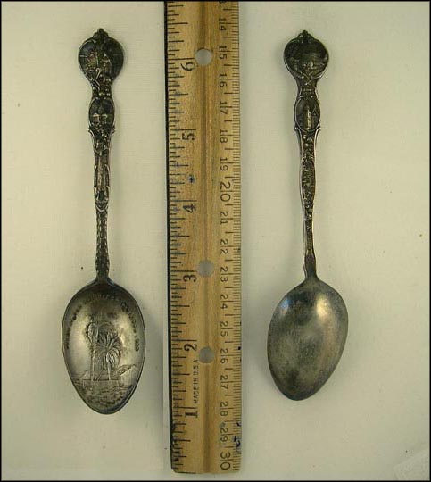 Palms at Old Planted 1769, State Seal, State Capitol...... Souvenir Spoon MAIN