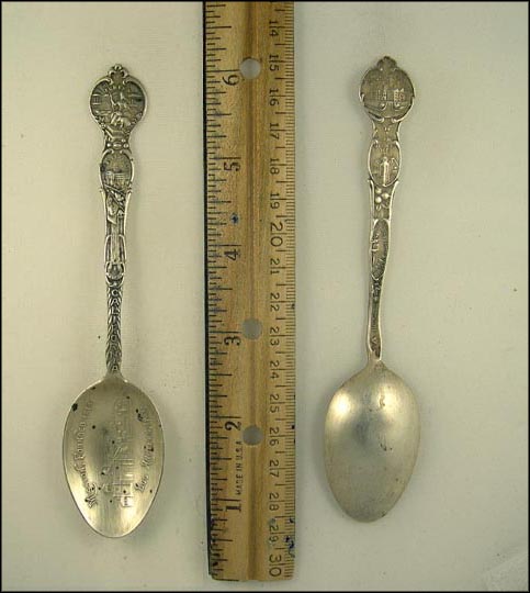 Mission, Founded 1814, Wawona, State Capitol, State Seal...... Souvenir Spoon MAIN