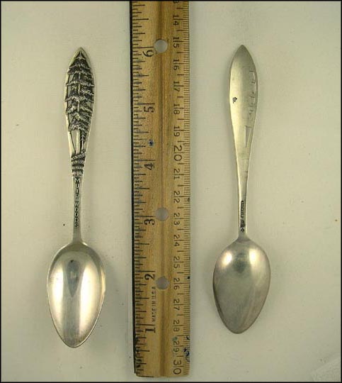 Woods, Sequoia Semper Virens, Cut Out Tree, Muir, California Souvenir Spoon MAIN