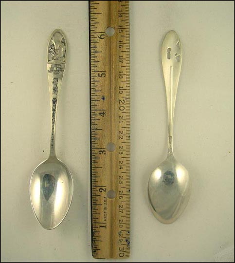 Cut Out Mission 1776, San Juan Capistrano, California Souvenir Spoon MAIN