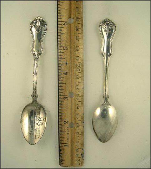 Catalina Island, Couple on Beach Watching Sailboat, Avalon, California Souvenir Spoon MAIN