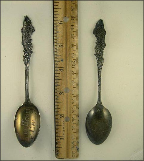 Fish Handle, Long Beach, California Souvenir Spoon MAIN