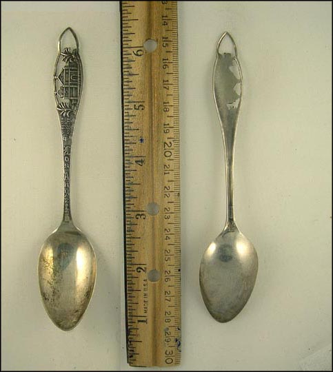 Cut Out Mission, Los Angeles, California Souvenir Spoon MAIN