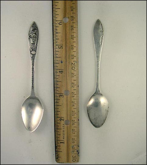 Cut Out Knotts Berry Farm And Ghost Town, Buena Park, California Souvenir Spoon MAIN