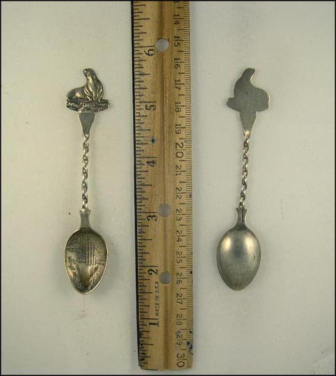 Cliff House, Seal handle, San Francisco, California Souvenir Spoon MAIN